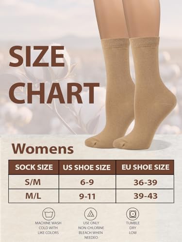 Image of COTTON DAY Women's Soft Combed Cotton Socks Seamless Toe Black White Navy