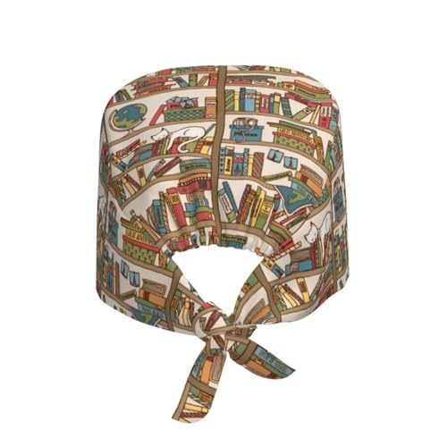 Image of Surgical Caps Men Women, Scrub Cap with Sweatband Adjustable