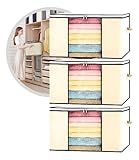 VB HOME ORGANIZADORES, Kit 3 Caixas Saco Organizador Multiuso Anti Mofo Edredom King Cobertores Roupas De Cama Banho Travesseiros Dobrável