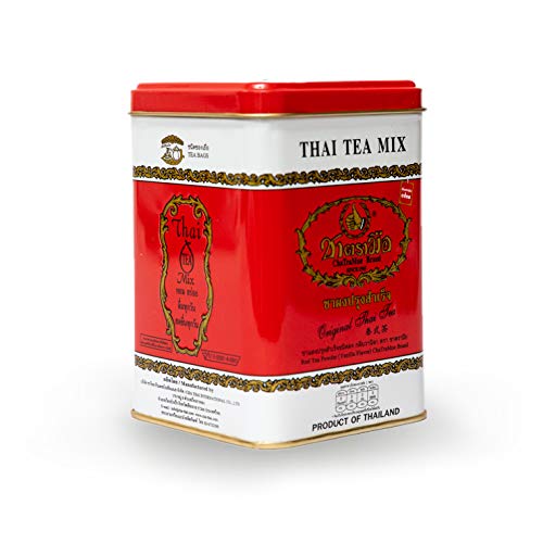 Number One Original Thai Tea Mix Chatramue Thai Tea For Boba Tea, Hot Tea, Iced Tea (Red Label 50 Tea Bags) #TOP6