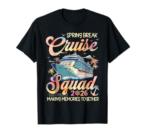 Spring Break Cruise Squad 2026 Crusing Matching Vacation T-Shirt