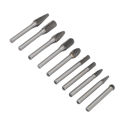 Set de 10 fresas rotativas de carburo para metal y madera miniatura 7