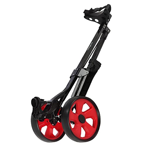 Caddymatic-Golf-Lite-TRAC-Carrito-DE-Golf-Plegable-DE-2-Ruedas-NegroRojo