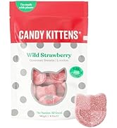 Bonbons végétaliens, bonbons chatons fraises sauvages, emballés avec du jus de fruits et des ingrédients naturels, Big F...