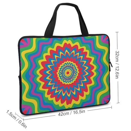 Bolso bandolera para laptop estilo color brillante unisex miniatura 3