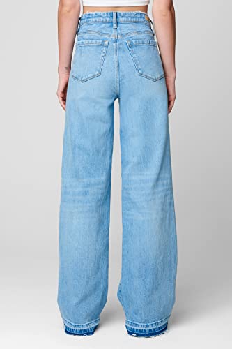 [BLANKNYC] Womens Luxury Clothing Rib Cage Five Pocket Jeans with Released Hem Detail, Comfortable & Stylish Pant4