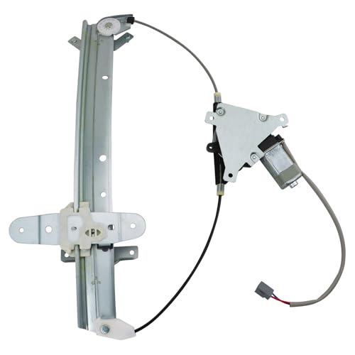 Image of TRQ Rear Right Power Window Regulator & Motor Assembly Passenger Side | Compatible with 1992-2011 Ford Crown Victoria Mercury Grand Marquis 2003-2004 Marauder FO1551111