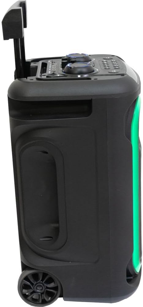 Side view of the Ibiza MOBILE800 with extended trolley handle