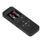 Sxhlseller Tragbarer Abstimmungsrekorder mit Geräuschunterdrückung für Interviews, Besprechungen, 8 GB Diktiergerät für Journalisten, Studenten, Schwarze Zinklegation