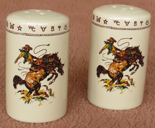 BLACK FOREST DECOR Bronco Buster Salt & Pepper Shakers
