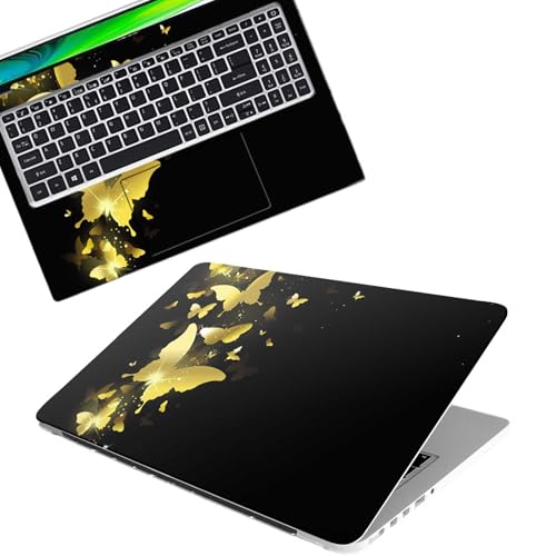 Image of Galaxsia Shinning Butterfly Full Body Vinyl Laptop Skin /Sticker /Cover Upto 15.6 Inches Laptops Laminated-Removable-HD Quality Compatible for Hp-Dell-Sony-Lenovo-Asus etc.(15x10 Inches)