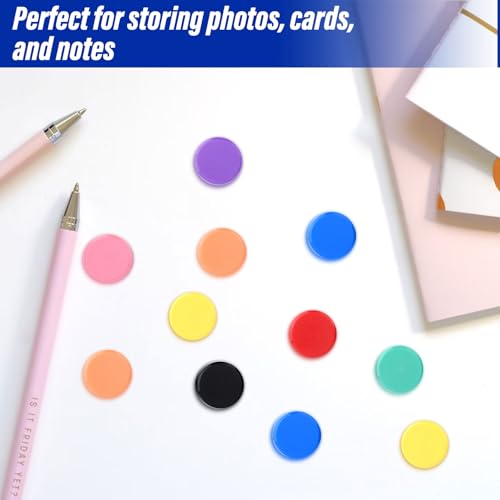 Pack de 40 imanes redondos decorativos de 20 mm miniatura 3