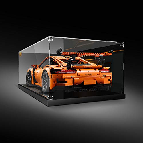 EAYOK Acrylic Vitrine für Lego Porsche 911 GT3 RS, Schaukasten Staubdicht für Lego 42056 (Nicht Enthalten Lego Modell) – Bild 4
