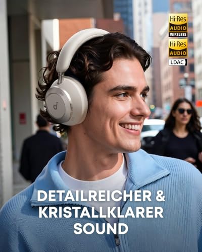 Soundcore by Anker Space One Pro Kabellose Kopfhörer, 6 Mikros – Ansicht 4