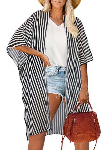 Image of Women's Kimono Beach Cover up for Summer Bathing Suits Cardigans Casual Loose Swimwear 2026