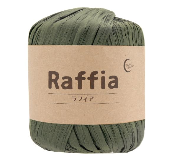 ユザワヤ Yuzawaya Raffia Tape Yarn, 100% Rayon, 1 Skein (40g), 52 Yards (48m), Color 114-14 - World Festa - 1