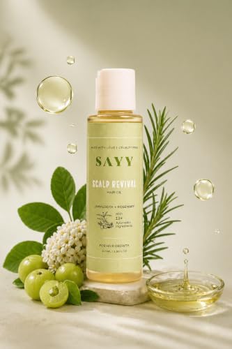 Image of SAYY Rosemary Hair Oil with 13+ Ayurvedic Oils Extracts for Hair Growth (Pack of 3)