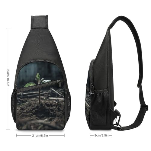 Sling Bag para Hombre y Mujer Crossbody Pequeña con Estampado miniatura 2