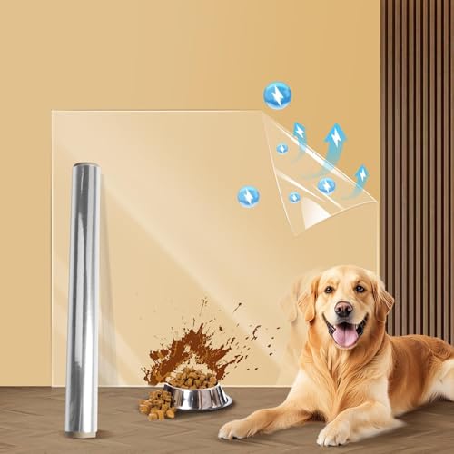 PIWOSGOL Film Statique Transparent, 40X300cm Films de Protection Murale, Protege
