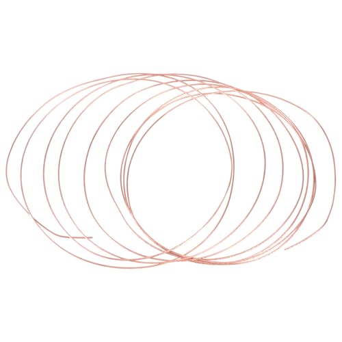 FRCOLOR 5m 1.5mm Diameter Exposed Conductive Copper Wire Roll for Electric Cable Making, DIY Sculpture, and Wire Crafting in Industrial Applications