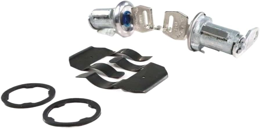 Universal Door Lock Cylinder Set With Compatible With E-150 250 350 Econoline Mustang Custom F100 F150 F350