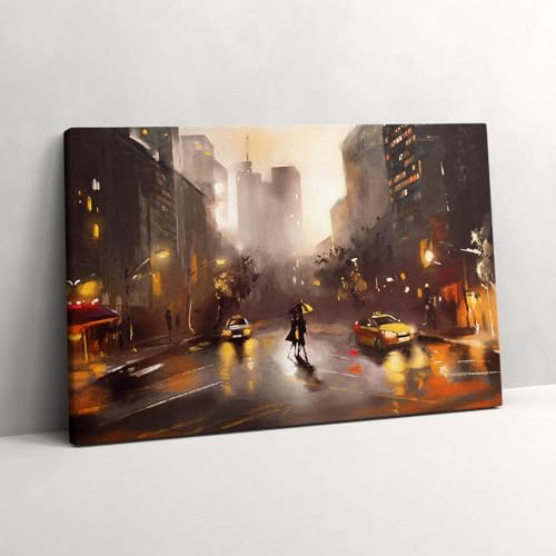 Vue sur la rue de New York Image sur Toile pour Salon Moderne 60x40