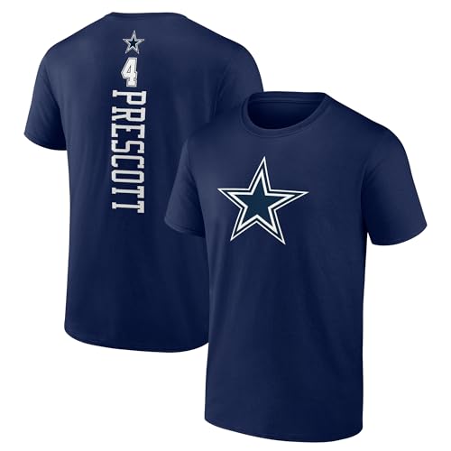 Mens Dak Prescott Navy Dallas Cowboys Playmaker T-Shirt