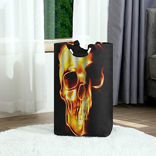 Wäschesack,Schädel einzigartiges Design drucken,Großer faltbarer Wäschekorb,zusammenklappbarer Wäschekorb,zusammenklappbarer