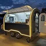 Commercial Grade Mobile Food Trailer - Fully Equipped Kitchen with Customizable Layout - Pizza Ice Cream Stand or Burger Truck - Ideal for Music Festivals Beach Resorts Downtown Vending