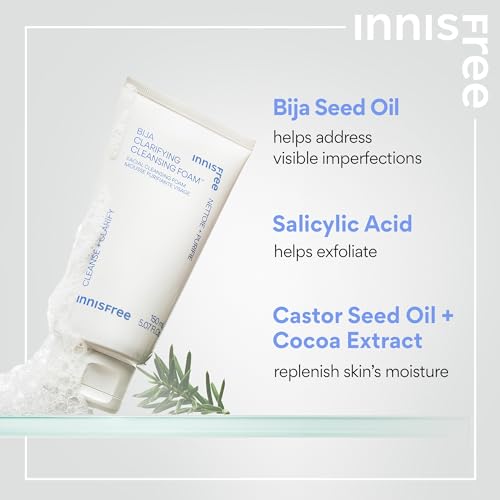image for innisfree Bija Clarifying Cleansing Foam with Salicylic Acid and Casto