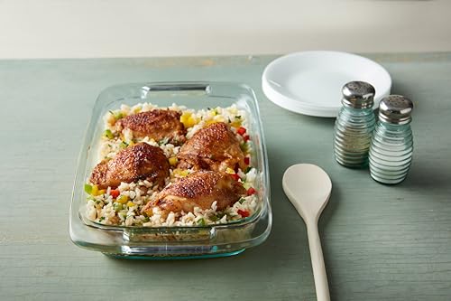 Image of Pyrex Easy Grab 2-Qt Glass Baking Dish with Lid, Tempered Glass Baking Dish with Large Handles, Non-Toxic, BPA-Free Lid, Dishwashwer, Microwave, Freezer and Pre-Heated Oven Safe