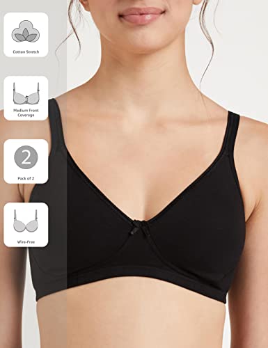 Image of Amazon Brand - Symbol Women's Shaper Bra | Full Coverage | Non Padded |Non Wired | Seamless Cups | Cotton Strech