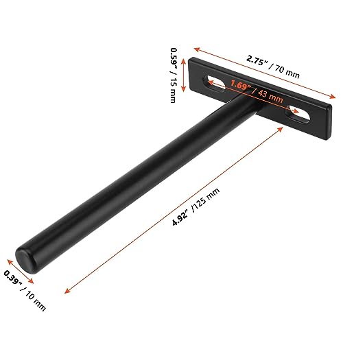 SINJEUN 10 Pcs 5 Inches Floating Shelf Brackets, Heavy Duty Invisible Hidden Shelf Support - Image 2