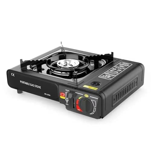 Image of Portable Gas Stove for Camping Stove for Outdoor Cooking with Carrying Case Butane Ges Stove For Outdoor, Travel Hiking Traking By Astrophile Camping Stove lpg Gas Travelling Stove for Cooking