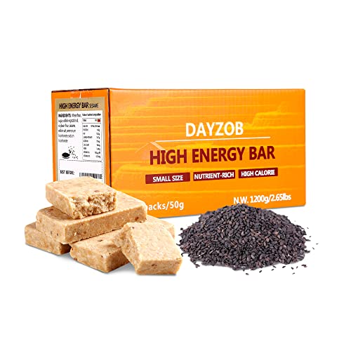 DAYZOB Food Rations, Emergency Food Rations, Sesame Flavor Rations Emergency 5800 Calories Survival Rations for Disaster Kits 1200g
