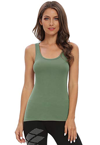 Cosy Pyro Workout Tank Tops for Women Racerback Yoga Tanks Basic Athletic Activewear-4 Packs2