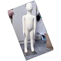 Flexible Full Body Child Mannequin for Sewing, Bendable Arms and Legs, Ideal for Toddler to Teen Clothing Design and Tailoring