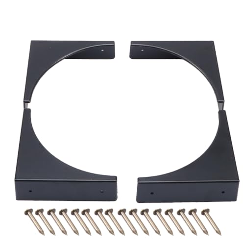 Image of 4-Pack 2.5 inch Metal Corner Protectors - Decorative & Protective Guards for Table & Cabinet Corners, Wooden Furniture Safety Solution (Black)