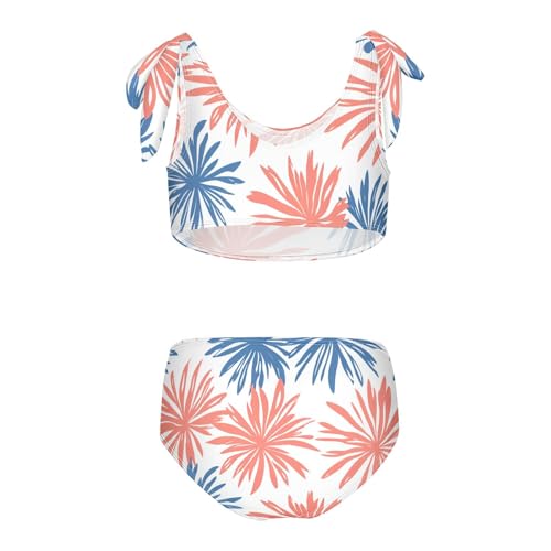 KLL 4th July American Independence Day Girls 2 Pieces Bikini Set Scoop Neck Swimsuits Swimming Suits Cute Shoulder Strap2