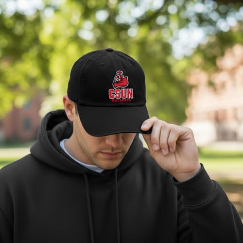 Gorra bordada CSUN baseball ajustable negra miniatura 5