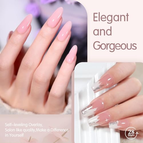Image of THR3E STROKES Gel Nail Polish Set Gel Polish Orange Hot Pink Blue Yellow Green Purple Vibrant Spring Summer Gel Polish 7ML (UV /LED LIGHT REQUIRED) (NUDE 234, 7.5ML)