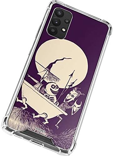 Miniatura 2 de Skinit Funda transparente compatible con Galaxy A32 5G, con licencia oficial de Disney, The Nightmare Before Christmas Lock Shock and Barrel Art