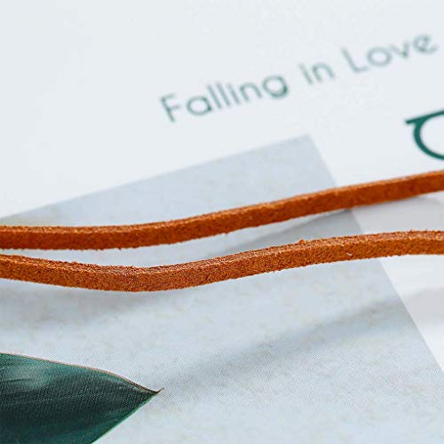 Olbye NECKLACE-137 Karma Choker Necklace Gold Circle Necklace Jewelry For Women Charm Leather Necklace  thumb #5