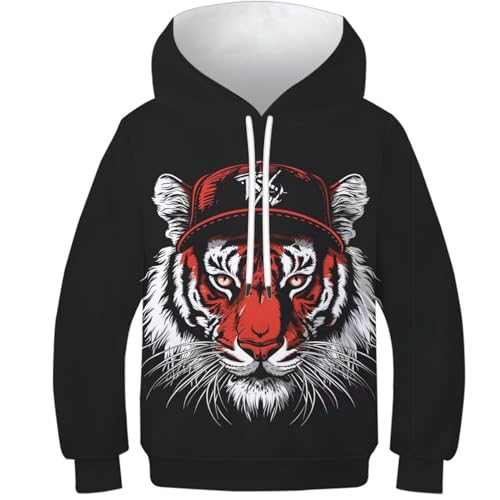 Sweat à capuche tigre pour enfants idéal pour l'école
