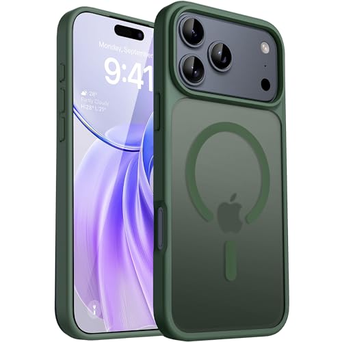 Image of CACOE Magnetic Case for iPhone 17 Pro 6.3 inch, Dark Green