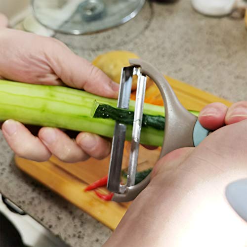 image for RooFox Trio Peeler Set, Multifunctional kitchen Vegetable Peeler Set o