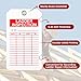ForraFun 30 PCS Ladder Inspection Record Tags - 3.25