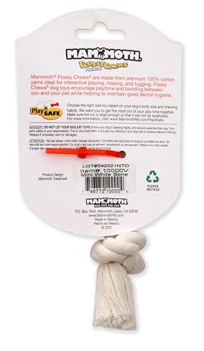 image for Mammoth Pet Products Mammoth Flossy Chews 100 Percent Natural Cotton R