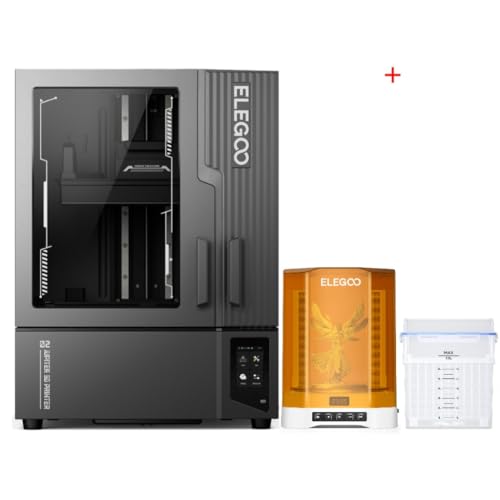 ELEGOO Jupiter 2 16K Resin 3D Printer and Mercury Plus V3.0 Wash and Cure Station