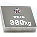 Produktbild Quadermagnet/Magnetquader 80 x 80 x 10mm Neodym N52, Nickel - 380 kg - starker Powermagnet/Supermagnet/Permanentmagnet mit extremer Haftkraft, für Kühlschrank, Magnet Glasboards